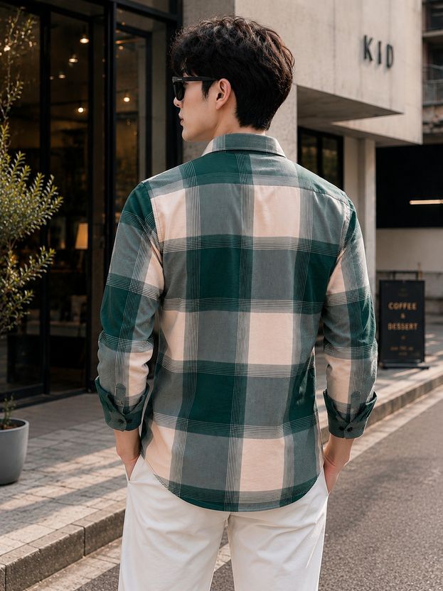 DwellerCooper Men Regular Fit Checkered Shirt - Image 2