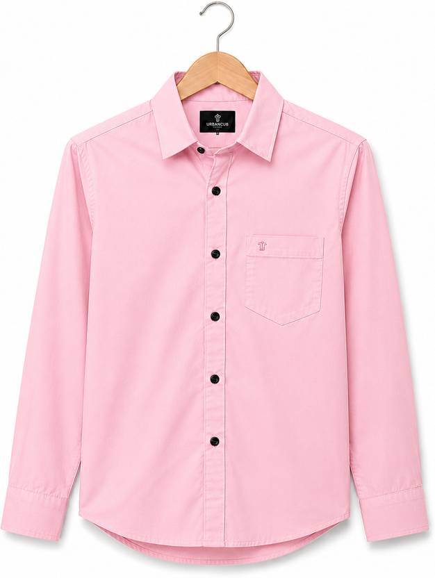 boldcloth Boys Solid Casual Black Shirt