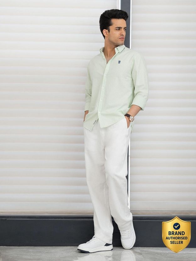 RED TAPE Men Relaxed Fit Striped Shirt - Image 8