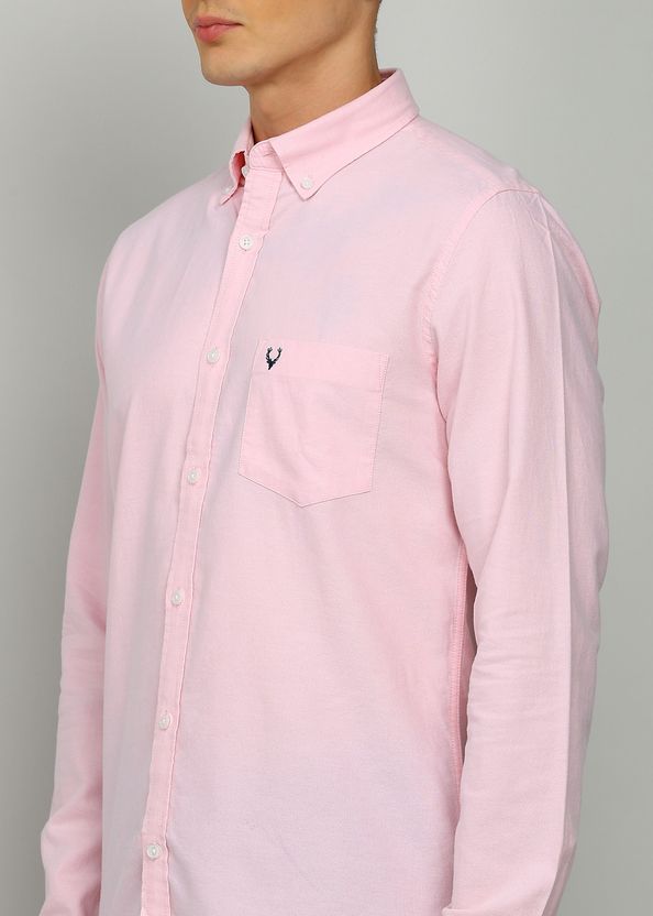 Allen Solly Men Regular Fit Solid Button Down Shirt - Image 5