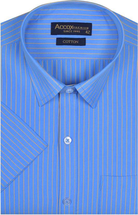 ACCOX Men Regular Fit Checkered Spread Collar Formal Shirt