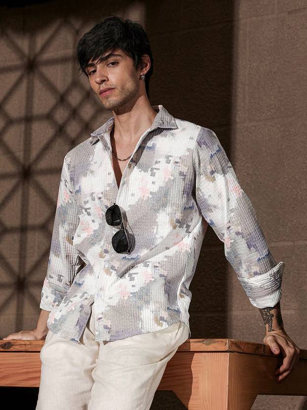 METRONAUT Men Regular Fit Printed Casual Shirt