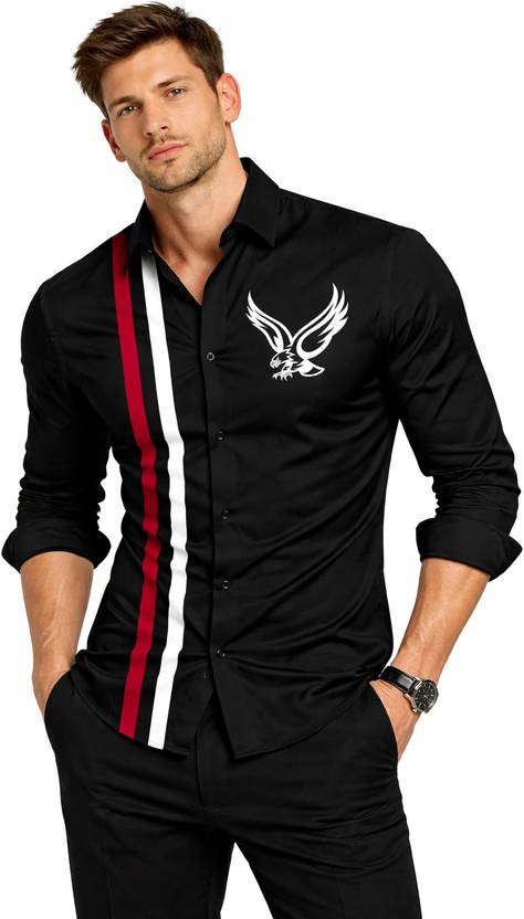 KAPURIYA FAB Men Regular Fit Printed Spread Collar Casual Shirt