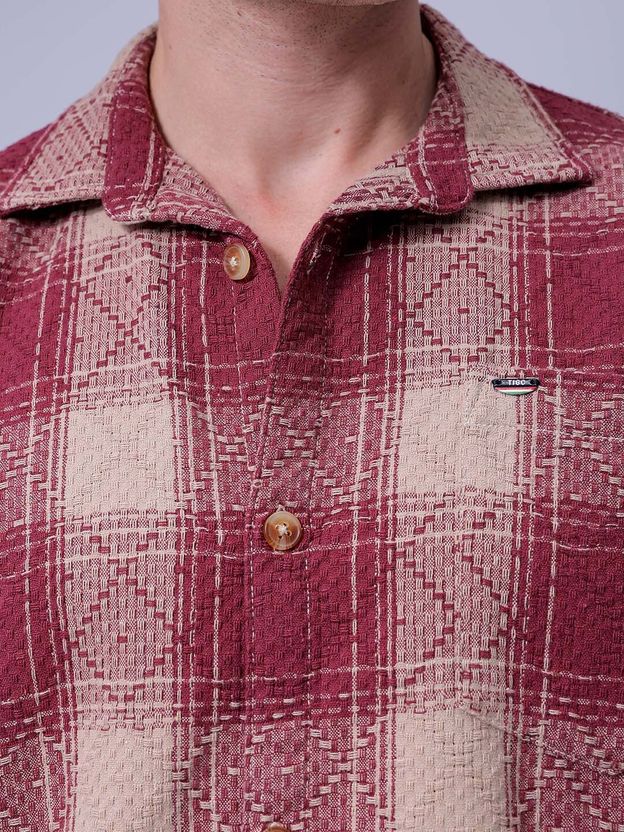 The Indian Garage Co. Men Relaxed Fit Checkered Shirt - Image 5
