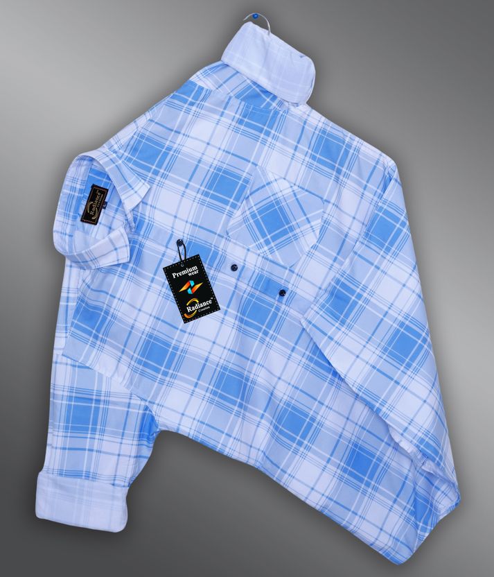 Radiance Men Regular Fit Checkered Shirt - Image 1