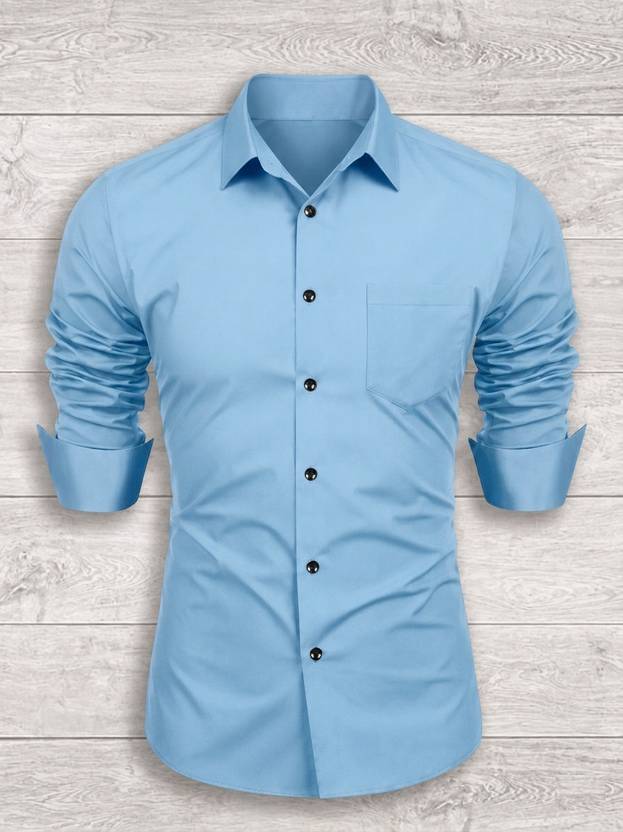 VRINDITA FASHION Men Regular Fit Solid Spread Collar Casual Shirt
