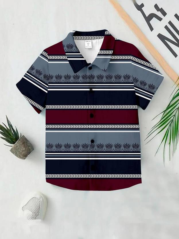 bhizy Boys Color Block Casual Multicolor Shirt