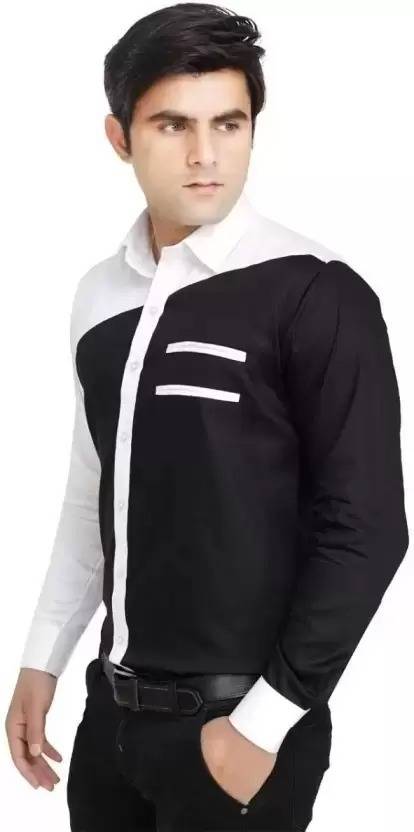 GIRLS SHOPPIE Men Slim Fit Solid Spread Collar Casual Shirt