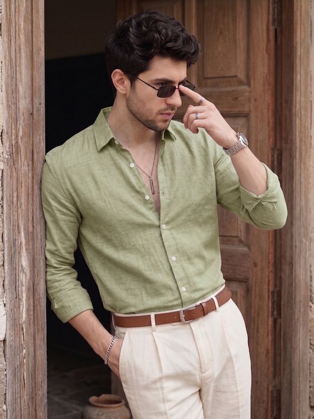 STONEBERG Men Grey Formal Shirt - Image 10