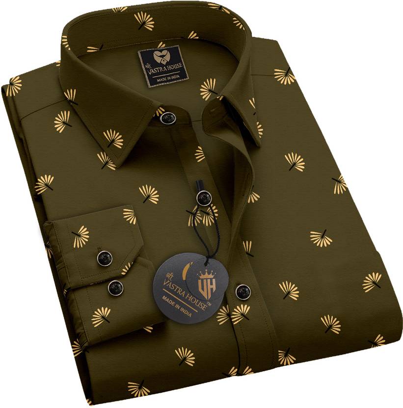 SHREE VASTRAHOUSE Men Regular Fit Printed Spread Collar Casual Shirt