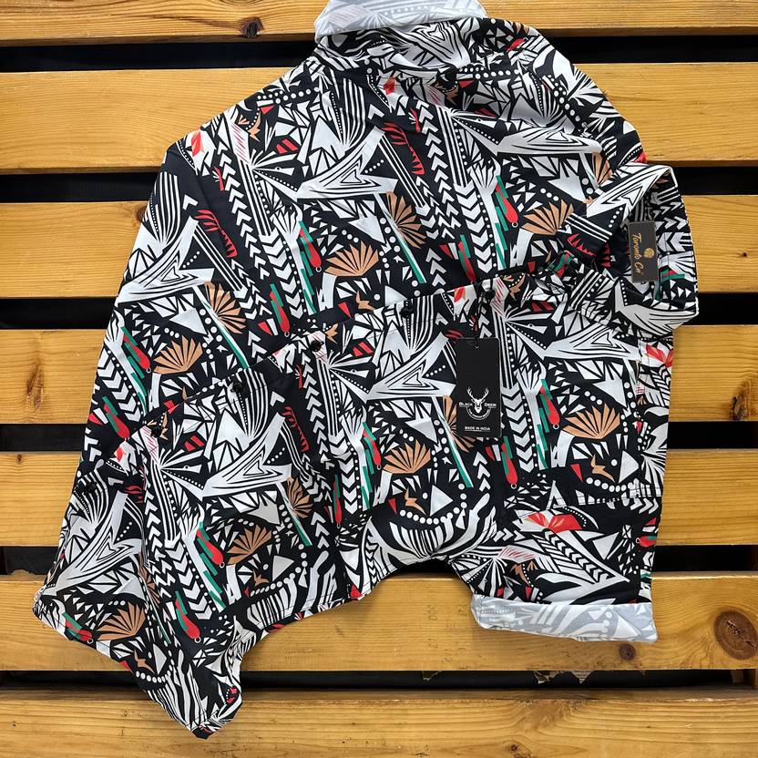 TorontoCN Men Printed Casual Multicolor Shirt