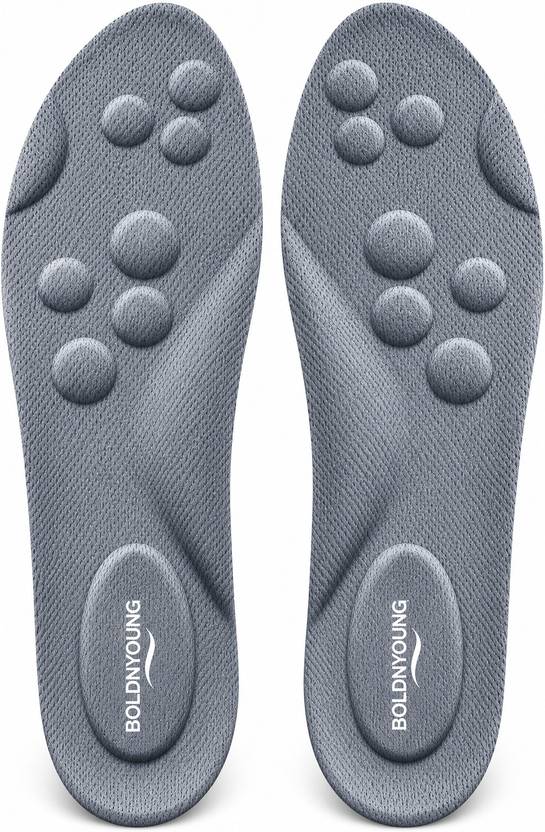 BOLDNYOUNG Height Increase Insoles for Men & Women PU Foam Full Length Orthotic Shoe Insole