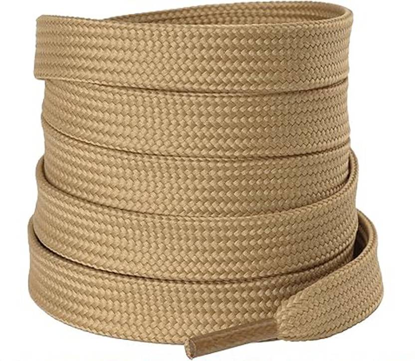 house of common Shoe lace tan flat hollow 120cm camel brown shoe laces for canvas sneakers shoes Shoe Lace