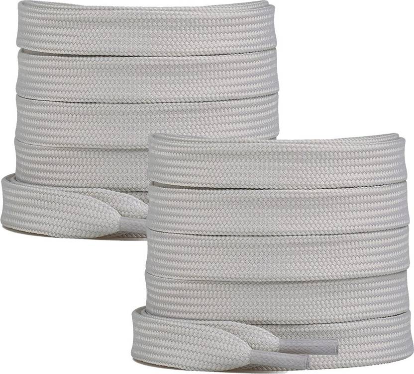 house of common Shoe Laces Flat Light Grey 150cm shoe lace for Grey Sneakers Canvas shoes Shoe Lace
