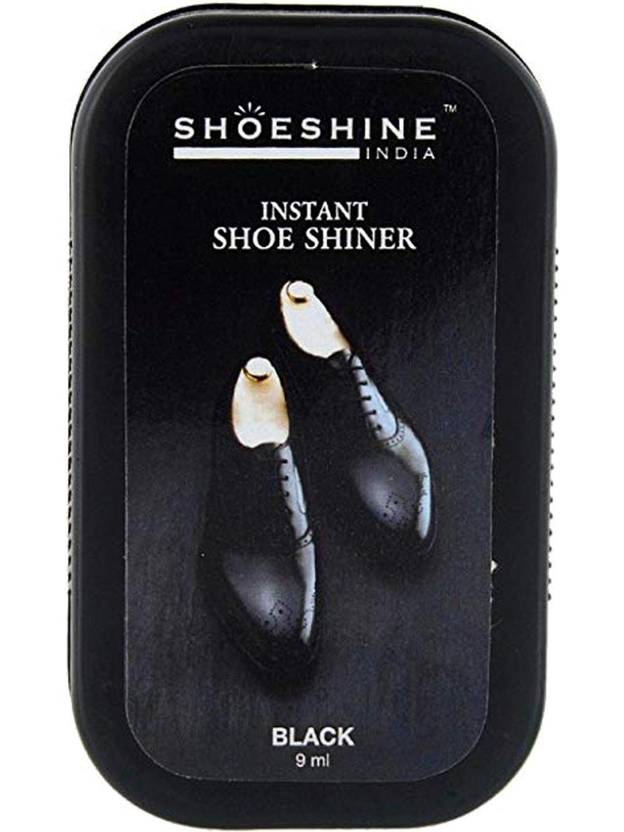 SHOESHINE Instant Shine & Protect, Black (9ml) Shiner Leather Shoe Renovator
