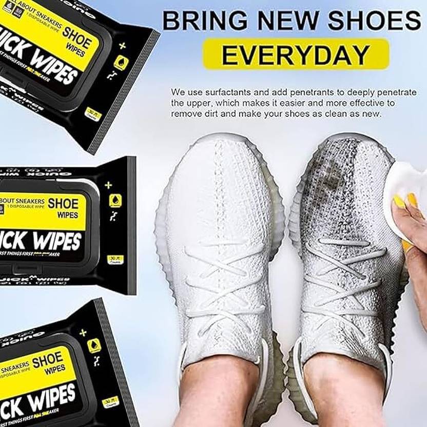 Buyer Choice Shoe Cleaner Wet Wipes For Shoes/Sandals/Slippers/Sneakers/Remove Dirt & Stains Cleaner