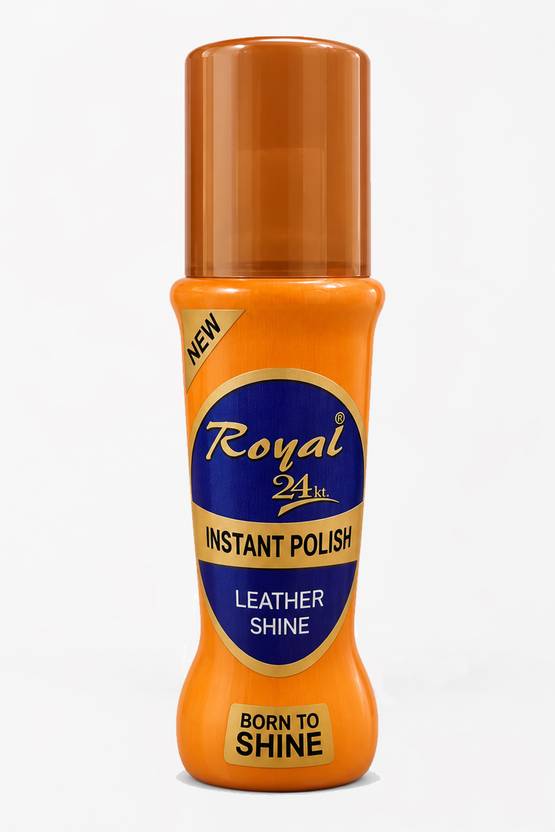 Royal24kt Tan Liquid Shoe Polish Leather, Patent Leather, Synthetic Leather Shoe Liquid Polish