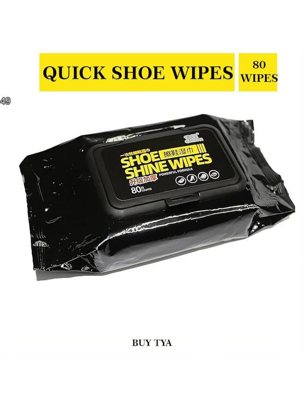 Buy TYA 80 Shoe Wipes – Perfecount Cleaner for Casual & Formal Shoes Synthetic Leather Shoe Cleaner