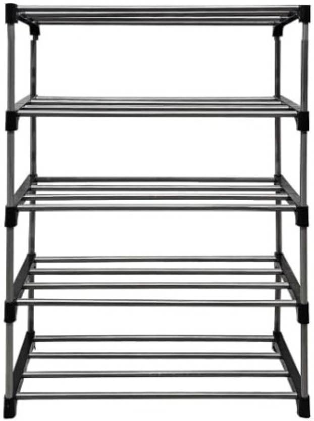 FurniGully 5 Layer Collapsible Wardrobe for Clothes & Luggage Organisers Multipurpose rack PVC Collapsible Wardrobe