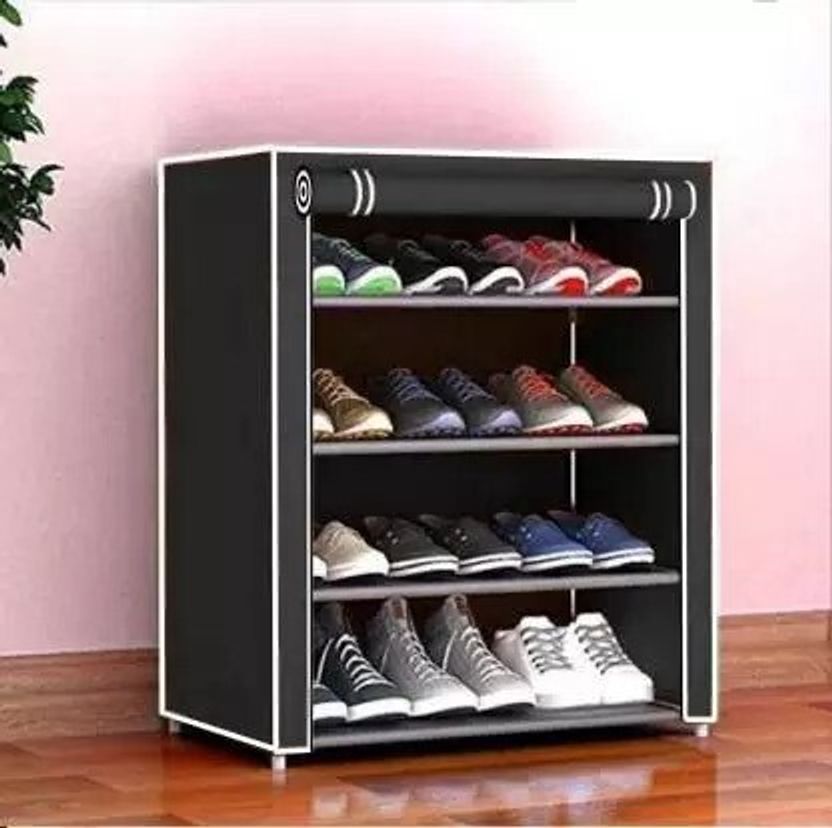 BomFur 4 Layer Folding Shoes Rack Cabinet - Image 1