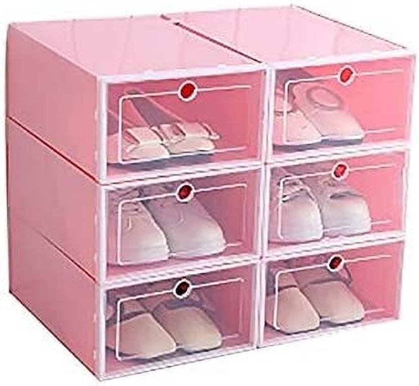 MOHAK Shoe Storage Boxes for Closet Small Space, Foldable Sneaker