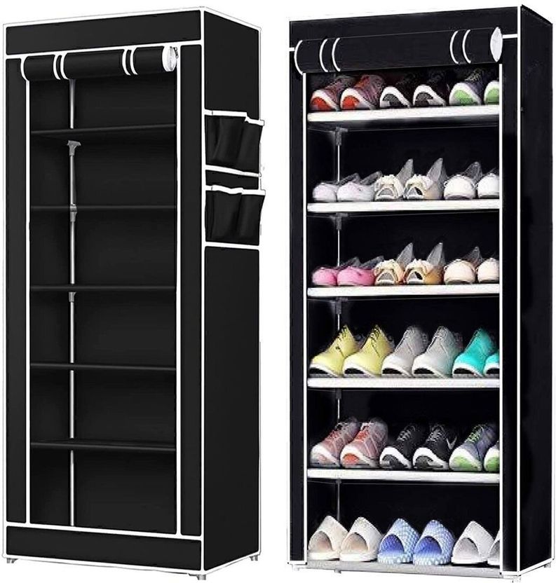 BomFur 4 Layer Folding Shoes Rack Cabinet - Image 10