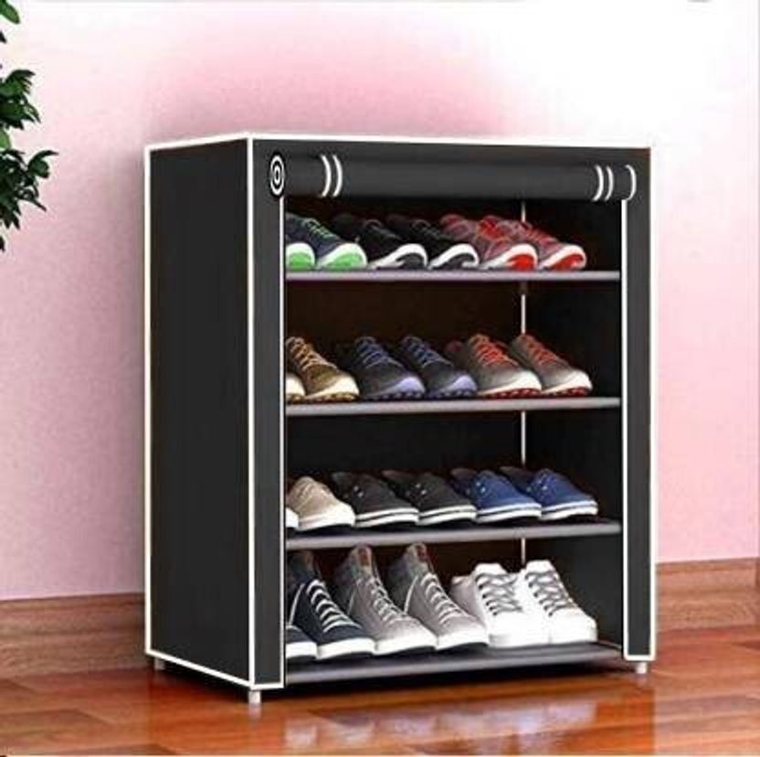 BomFur 4 Layer Folding Shoes Rack Cabinet - Image 6