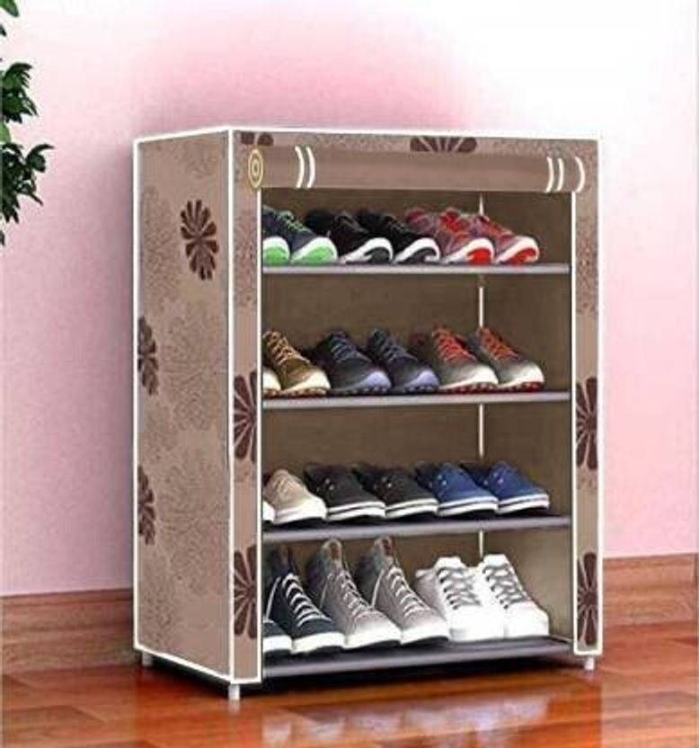 BomFur 4 Layer Folding Shoes Rack Cabinet - Image 9