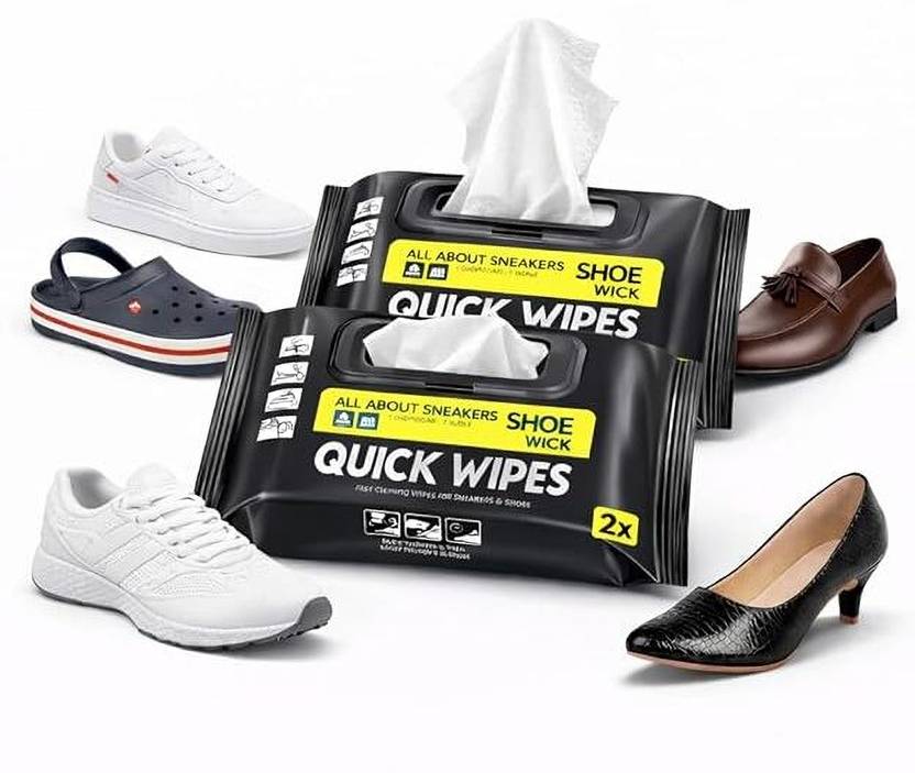 Mast corporation Natural Sneaker & Shoe Cleaner Wipes - 2 Packs