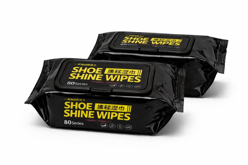 TheOmCollection Shoe Shine Wipes 80 Series Cleaner