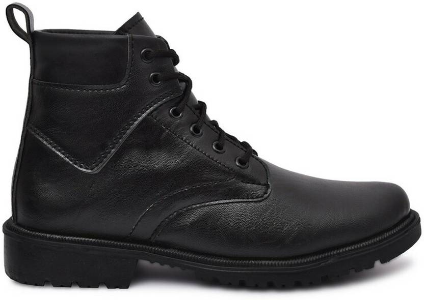 Casual Outdoor Boots For Men Boots For Men  (Black)