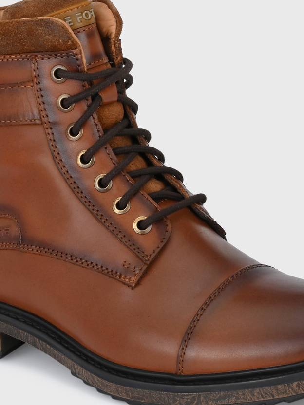 Leather Casual Comfortable Stylish Boots Boots For Men  (Tan)