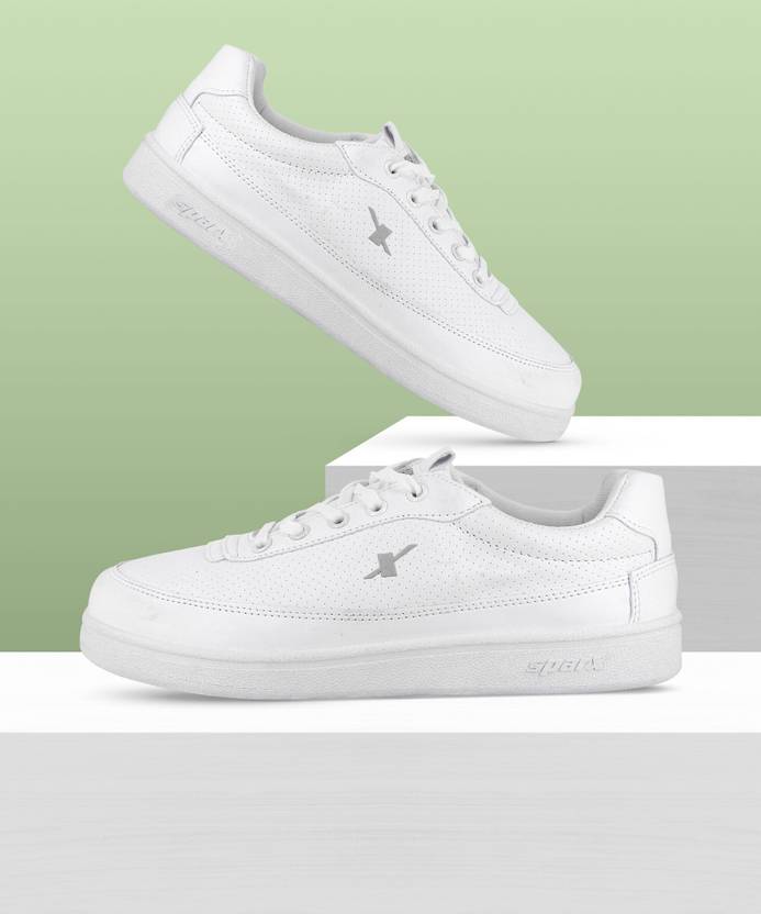 Sparx SM 734 | Stylish, Comfortable | Sneakers For Men (White, Grey , 10)