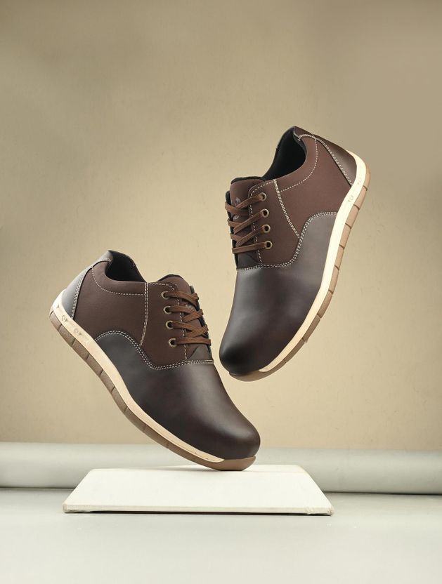 PROVOGUE Men Brown Sneakers Size 7 - Image 10