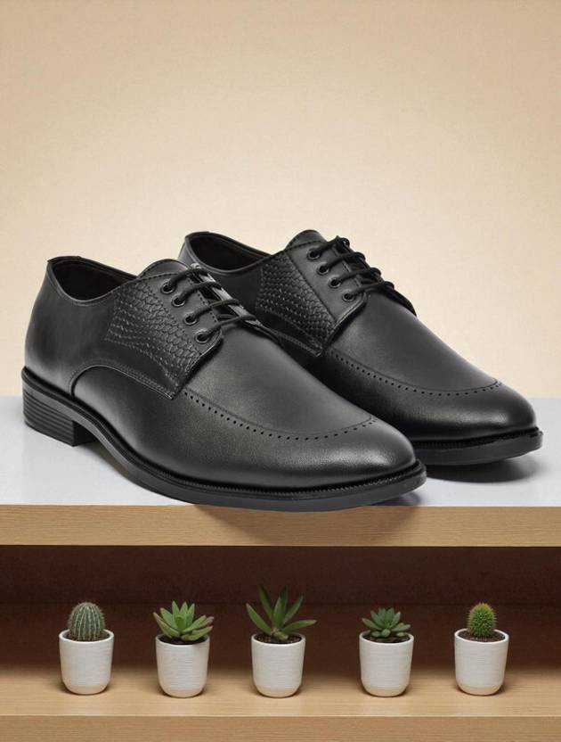 Averatto Black formal & Party wear shoe for Mens (M9933) Lace Up For Men