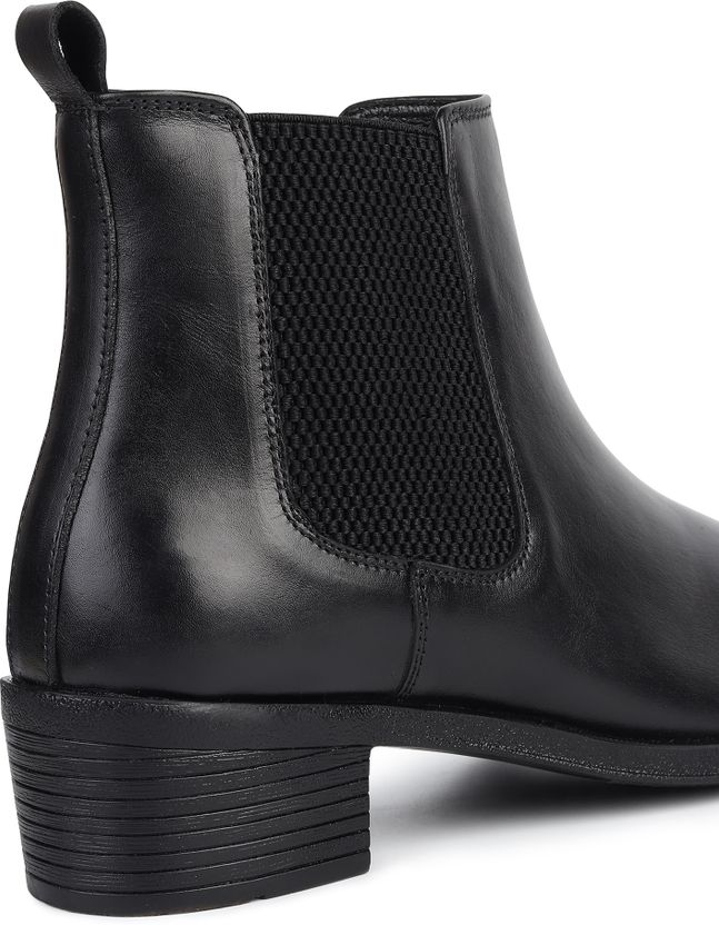 Hayes London Genuine Leather Cuban Chelsea Boots, Comfortable Tex...more - Image 4
