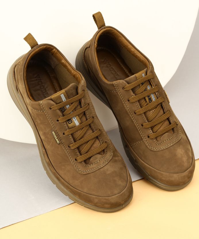 WOODLAND Men's Lace Up Casual Shoes - Image 4