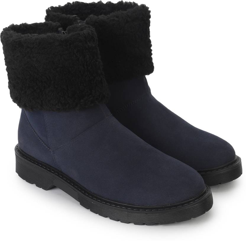 YOHO Slays women comfortable Boots| Extra cushioned foot bed |Ankle Boot, Winter Boots For Women  (Blue)