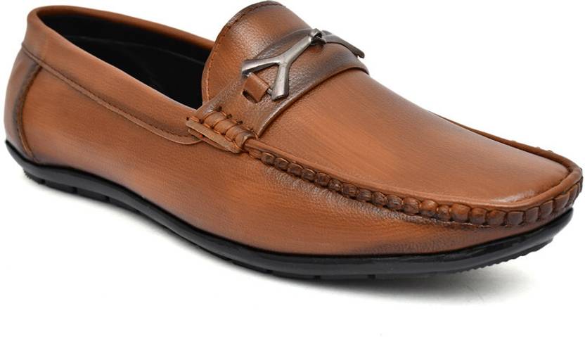 Royal Cruzz Loafers For Men (Tan , 8)