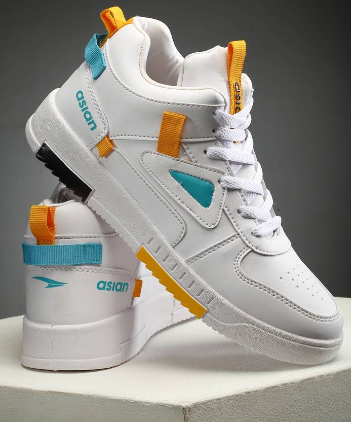 asian Tarzan-11 Sneakers,Casual,Canvas,Loafers High Tops For Men High Tops For Men (White…
