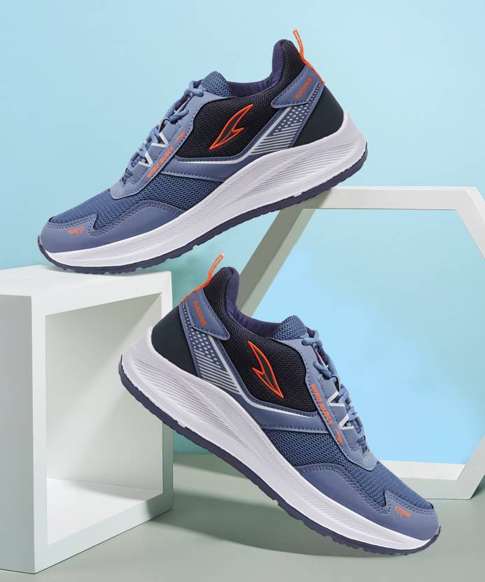 asian Thar-01 Blue Sneakers,Sports,Training,Gym,Walking,Stylish For Men (Blue, Orange , 9)