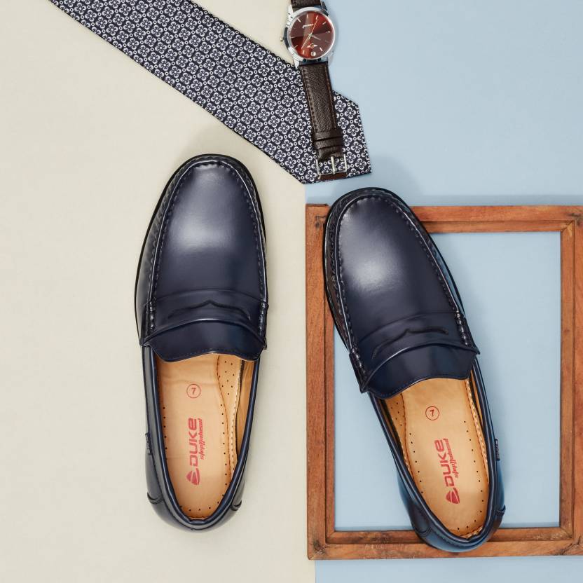 DUKE Loafers For Men  (Navy)