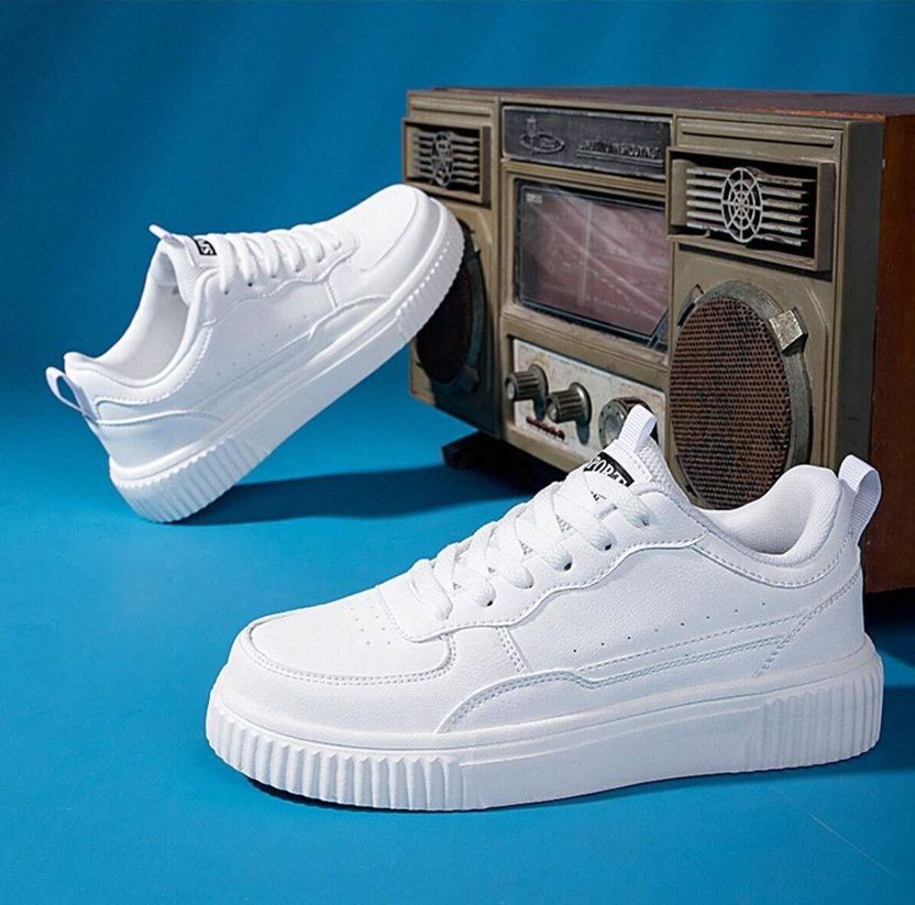 lejano Men's White Sneakers Size 6 - Image 2