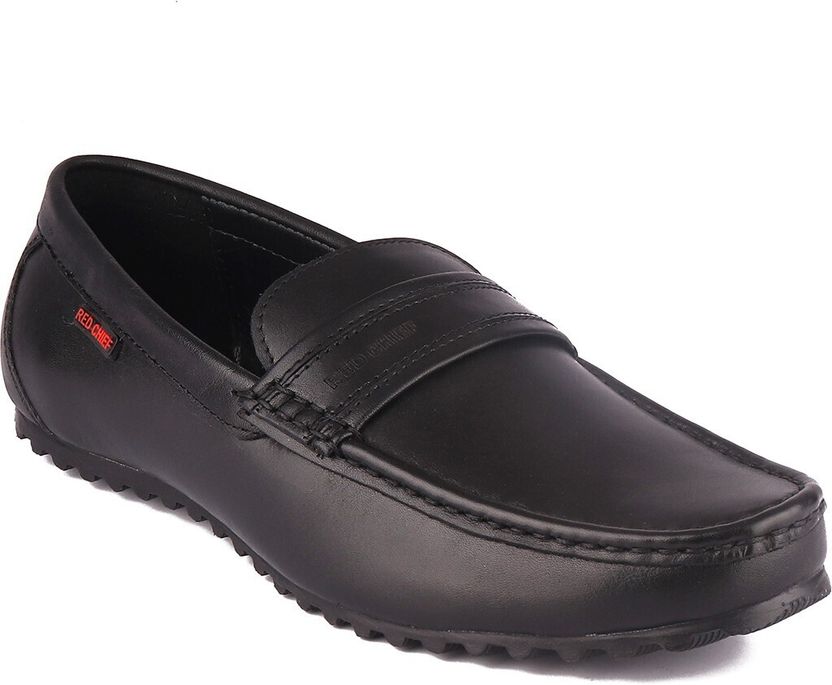 RED CHIEF RC3746 001 Black Leather Loafers - Image 2