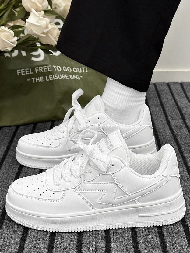 SnugZ White Casual Sneakers for Men - Image 3