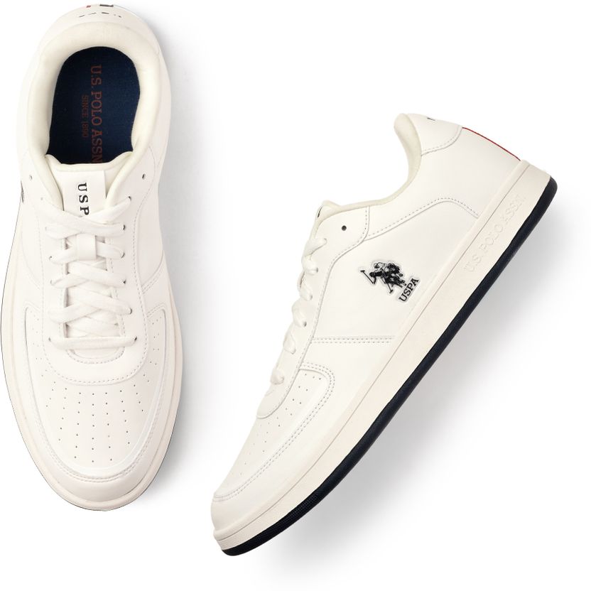 U.S. POLO ASSN. Men's White Sneakers Size 9 - Image 2