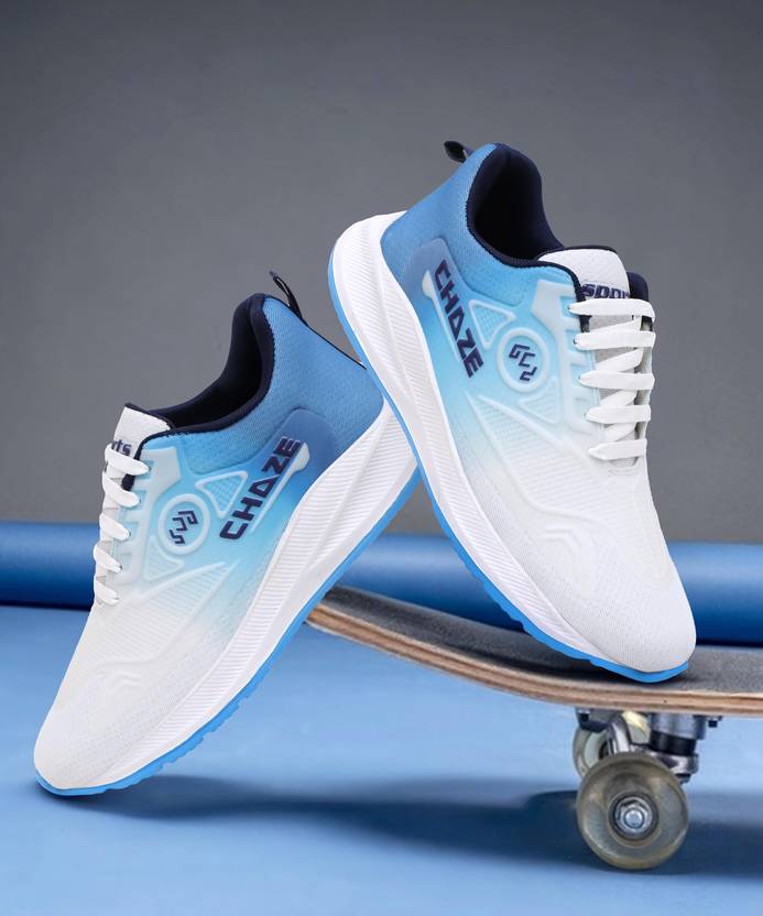 WHITE WALKERS Lite Sports Sneakers For Men (Blue , 10)