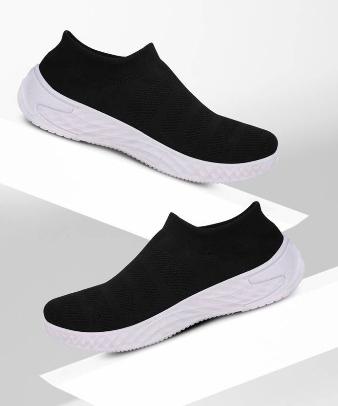 SUKUN socks Knitting Black Casual Sport Shoe Casuals For Men (Black , 9)