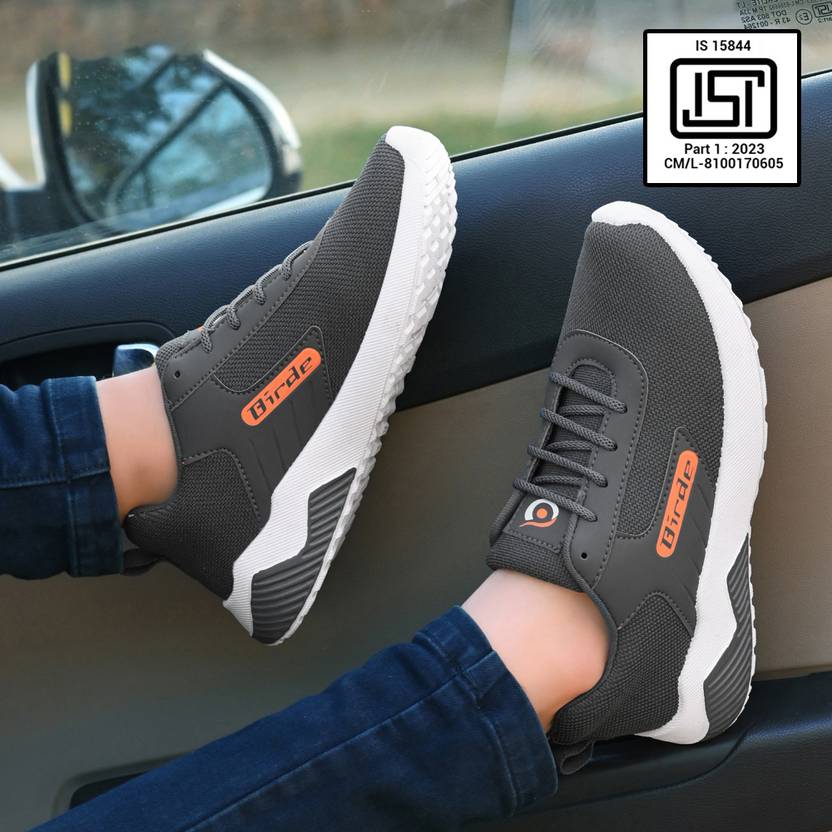 Birde Stylish Comfortable Lightweight, Breathable Black Running shoes Walking Shoes For…