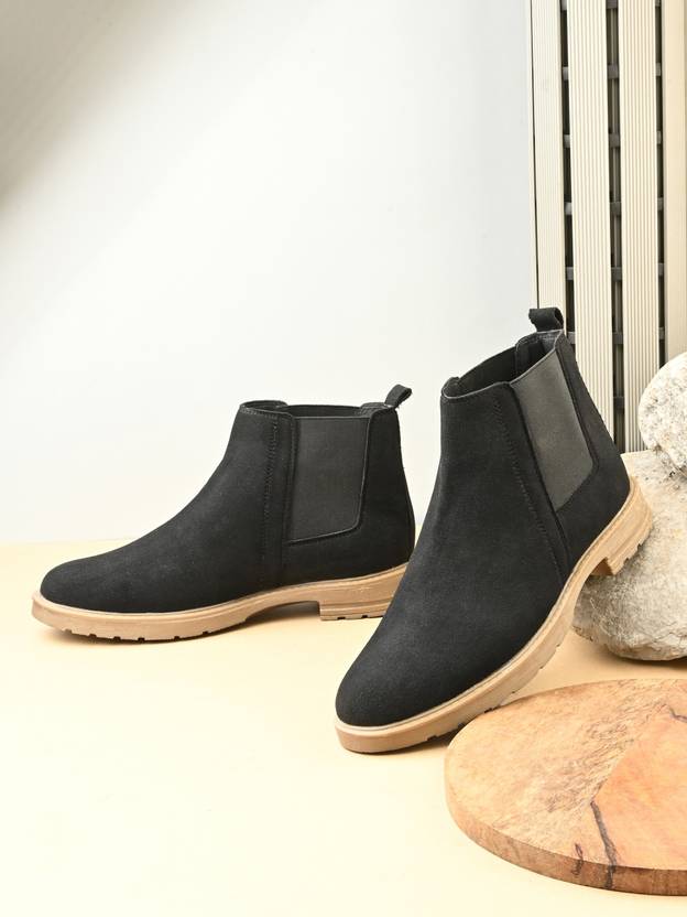 Roadster Boots For Men (Black , 10)